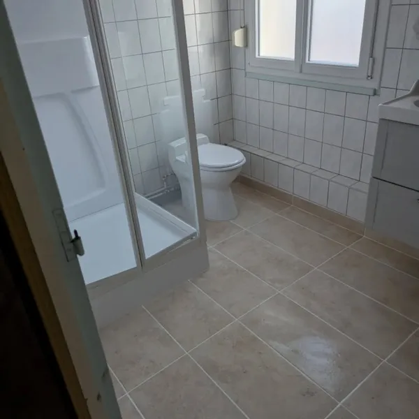 Pose de WC autobroyeur + réalisation joints de carrelage